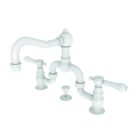 Newport Brass Lavatory Bridge Faucet in White 1030B/50